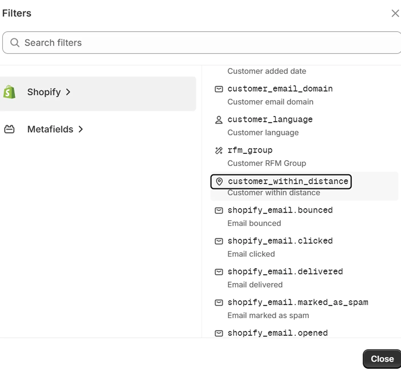 Create location-based customer segments