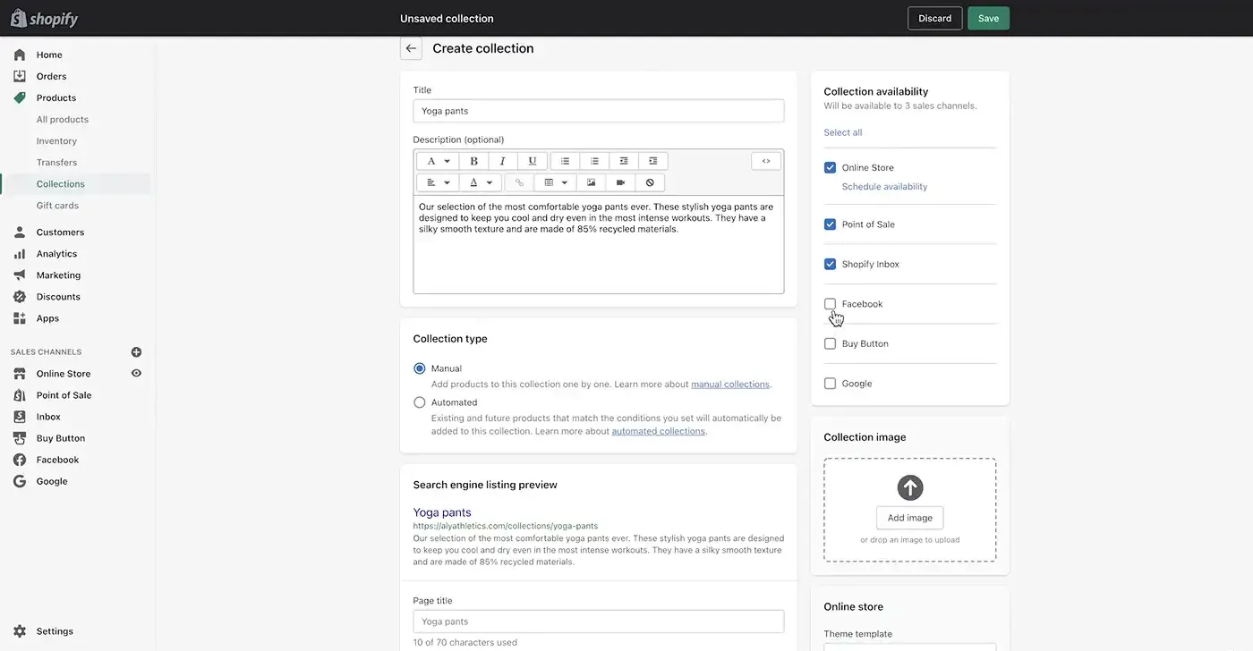 Manual vs automated Shopify collections