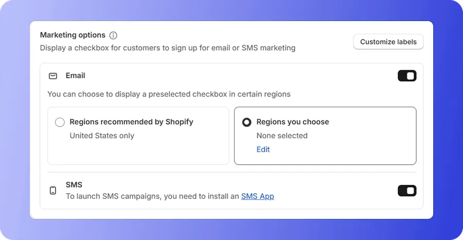 Marketing options Marketing options