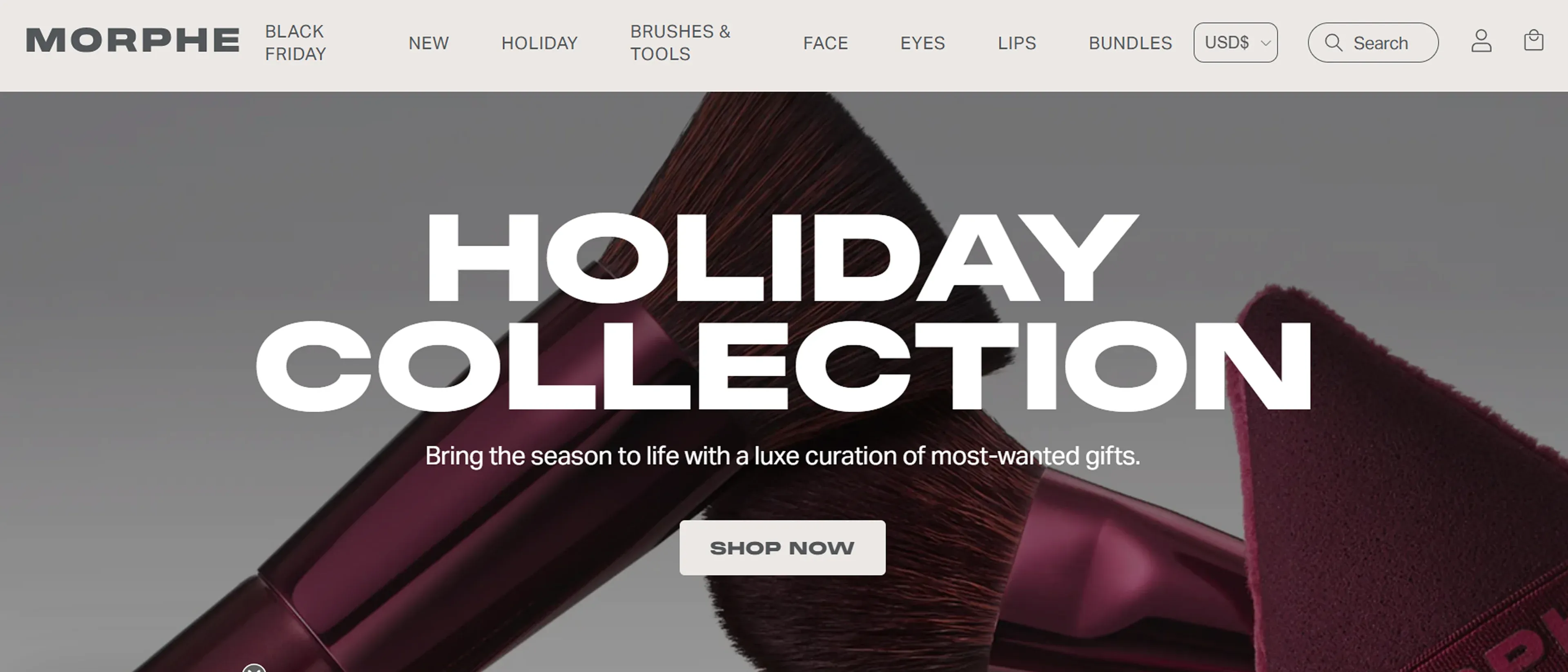 Morphe Shopify beauty store