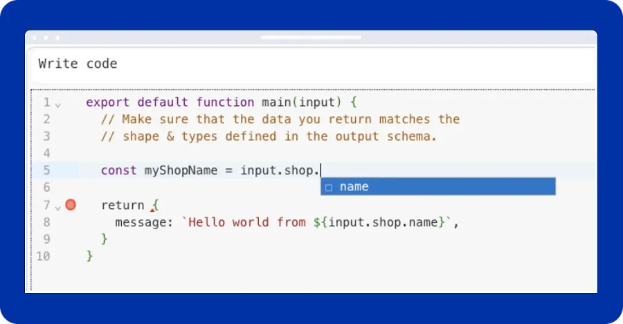 New Features in Shopify Flow's Run Code Action