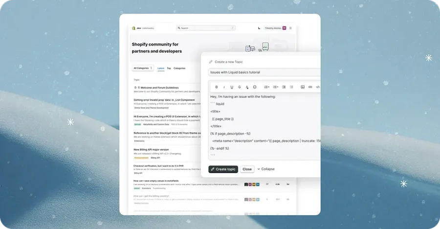 New developer community forum