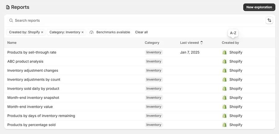 New set of inventory reports in Analytics New set of inventory reports in Analytics