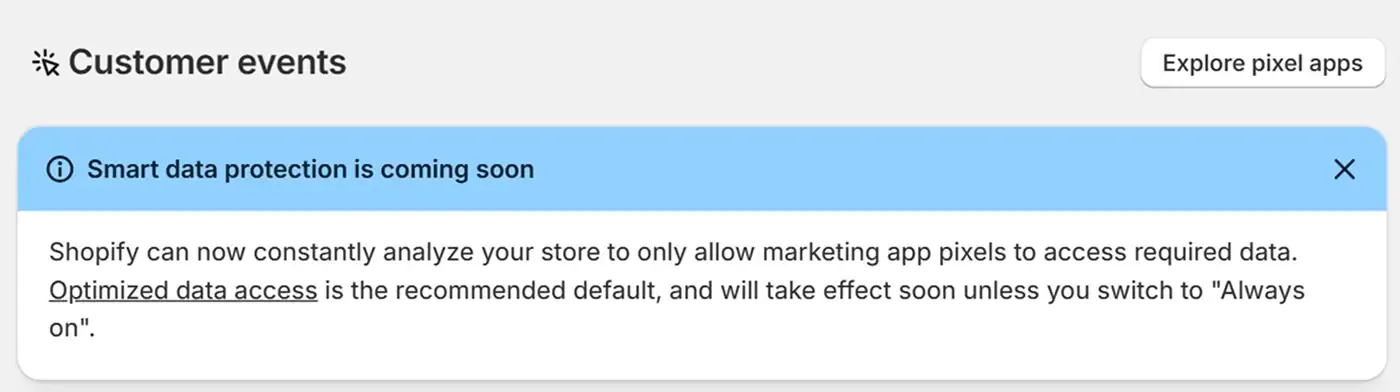 New settings to avoid pixel data oversharing New settings to avoid pixel data oversharing