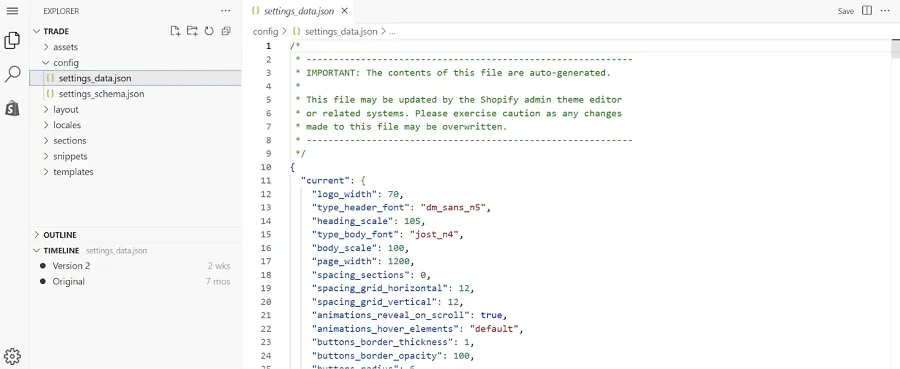 New theme code editor New theme code editor