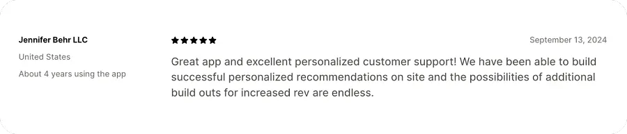 Nosto feedback