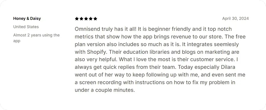 Omnisend review