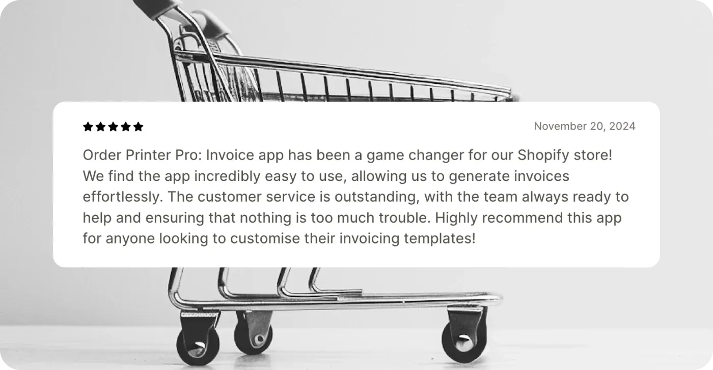 Order Printer Pro Customer review