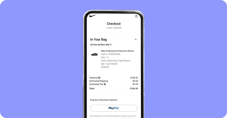 Order summary