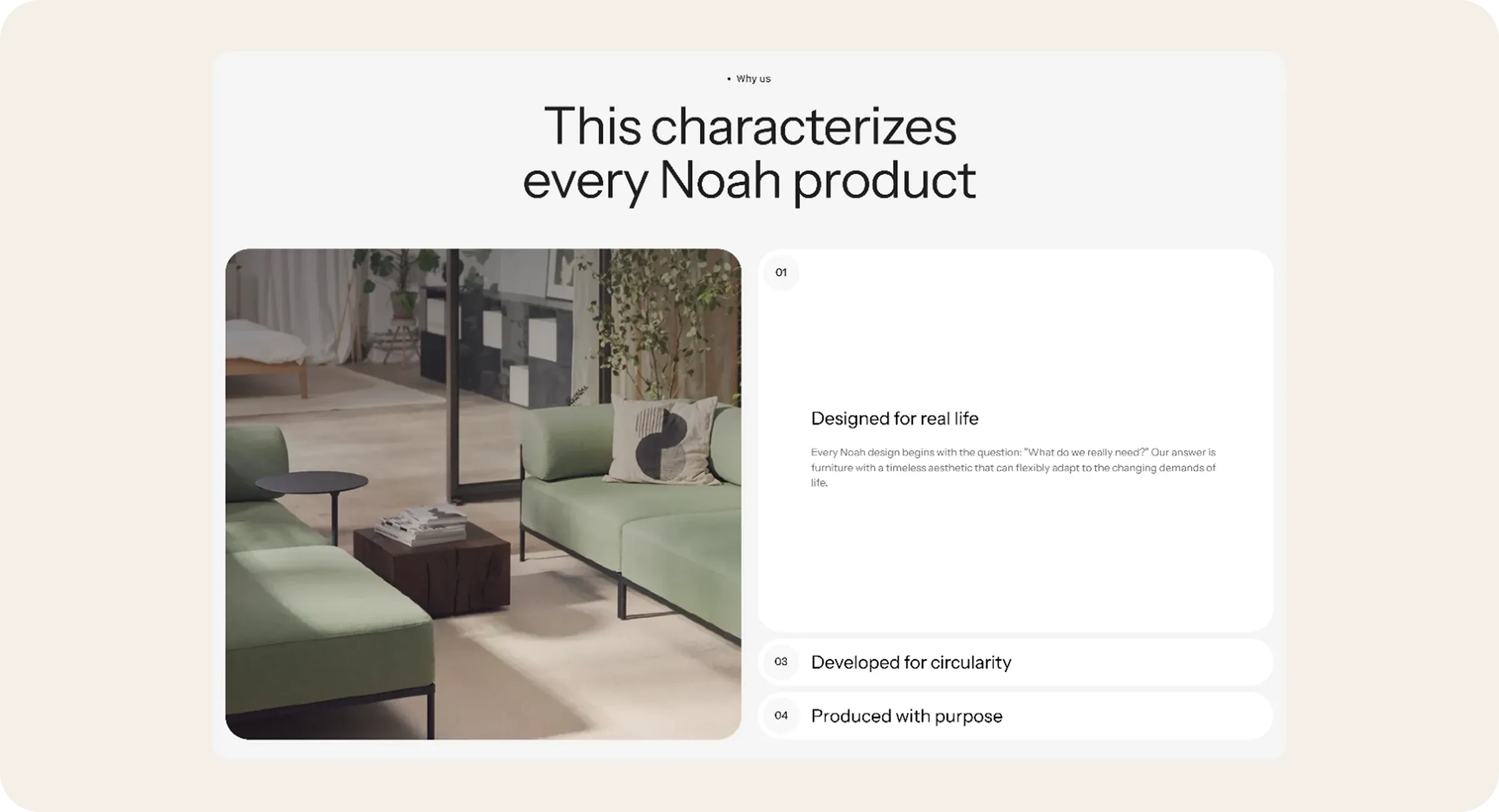 Our solutions for Noah Living