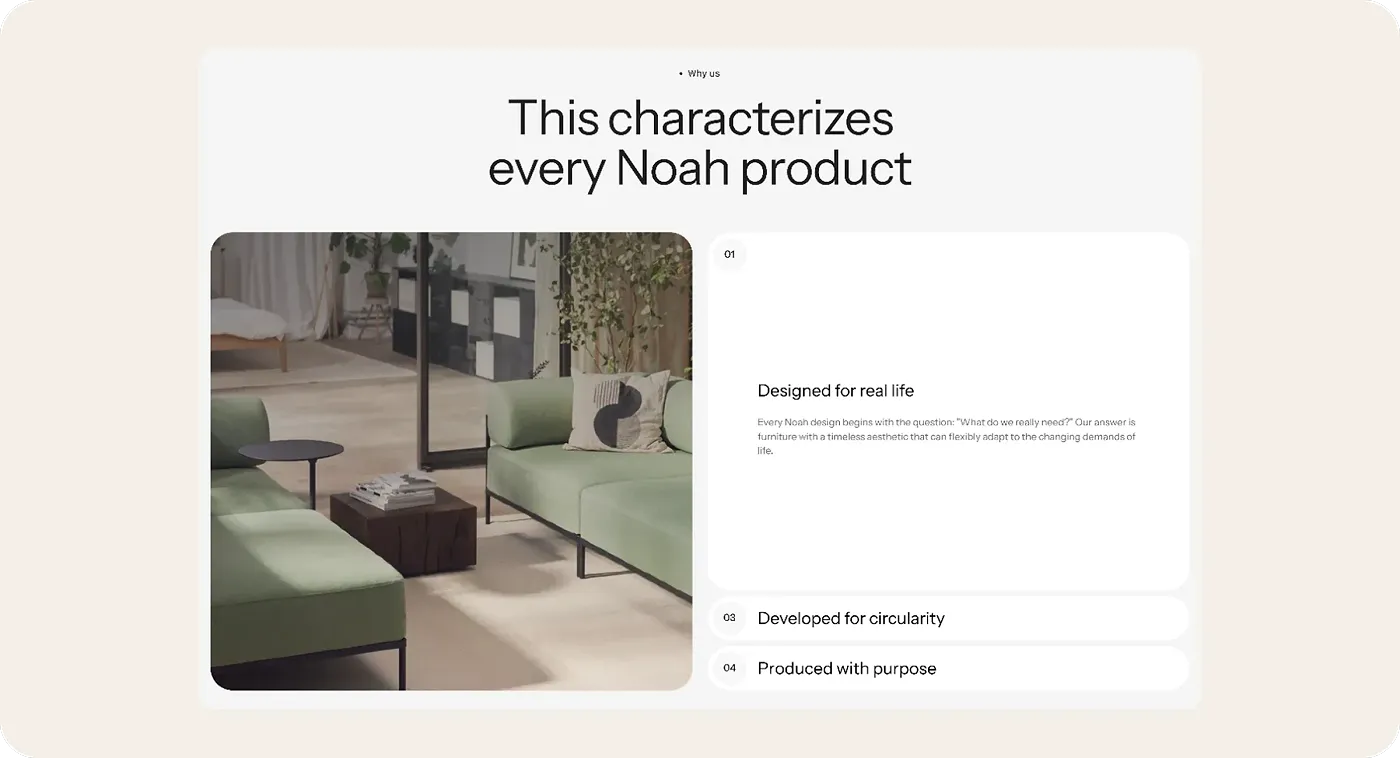 Our solutions for Noah Living Our solutions for Noah Living