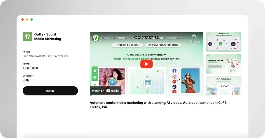 Outfy ‑ Social Media Marketing