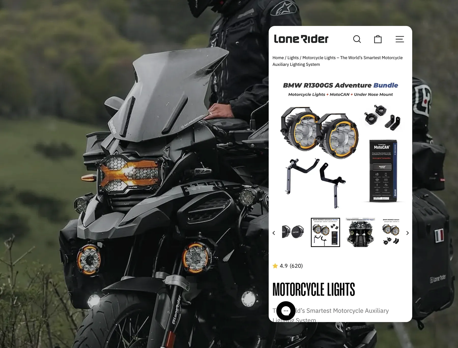 PDP issues with the motorcycle equipment store theme customization