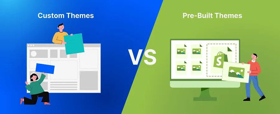 Pre-built vs custom Shopify themes Pre-built vs custom Shopify themes