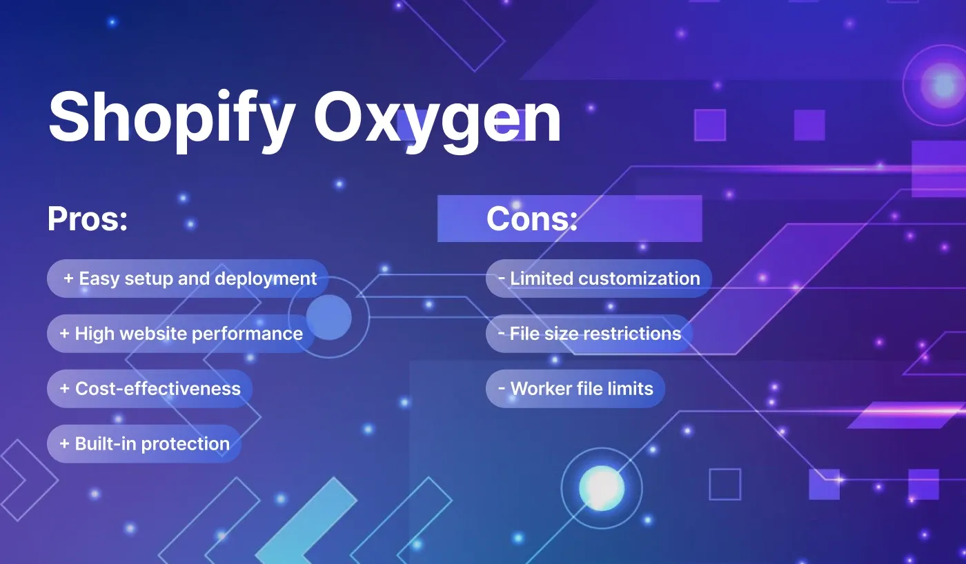 Pros and cons of Shopify Oxygen Pros and cons of Shopify Oxygen