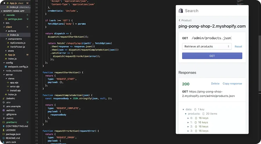 REST Admin API playground REST Admin API playground