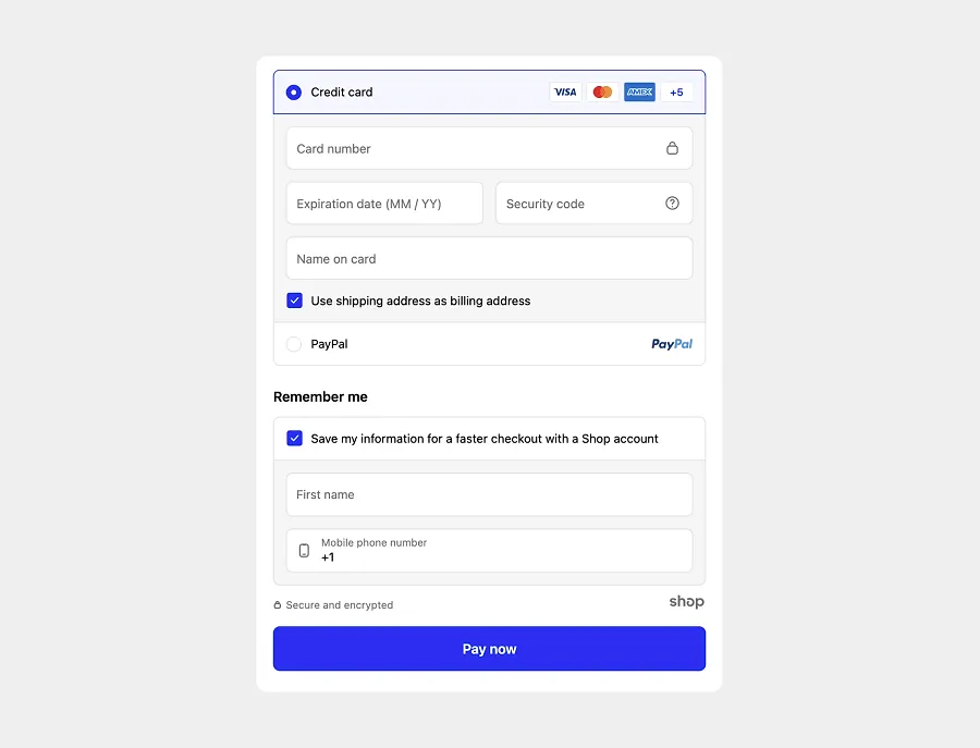 Reduce checkout steps and fields