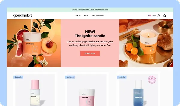 Results of developing a beauty Shopify store for Goodhabit
