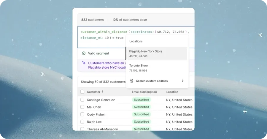 Retail customer segments