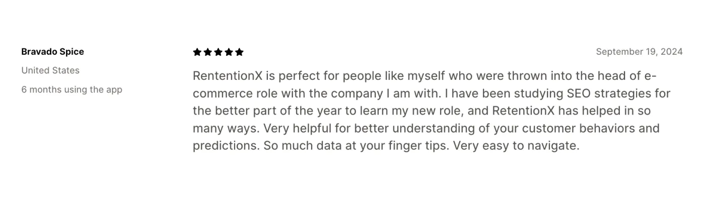 RetentionX feedback RetentionX feedback