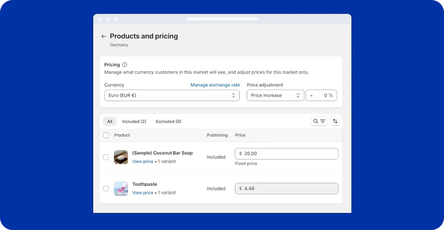Shopify multy-currency