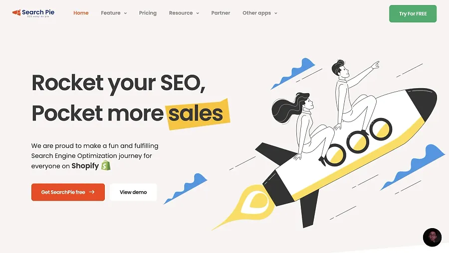 SearchPie Shopify app for image and SEO optimization