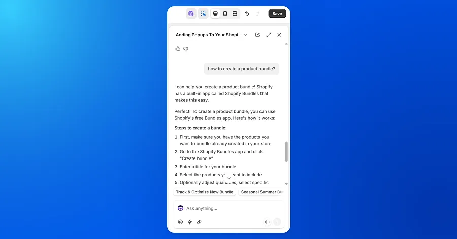 Shopify AI assistant for theme customization Shopify AI assistant for theme customization