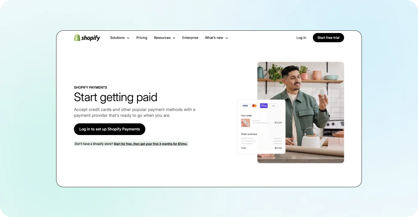 Shopify Payments is the platform's payment solution to optimize transaction costs Shopify Payments is the platform's payment solution to optimize transaction costs