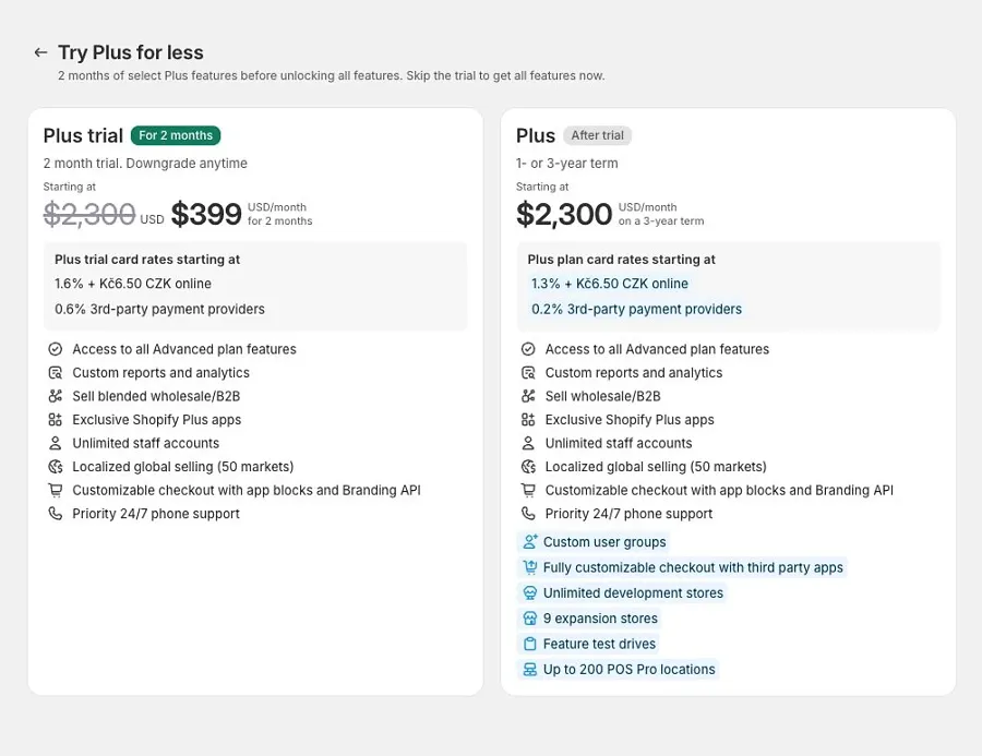 Shopify Plus 2-month trial in 2025 Shopify Plus 2-month trial in 2025