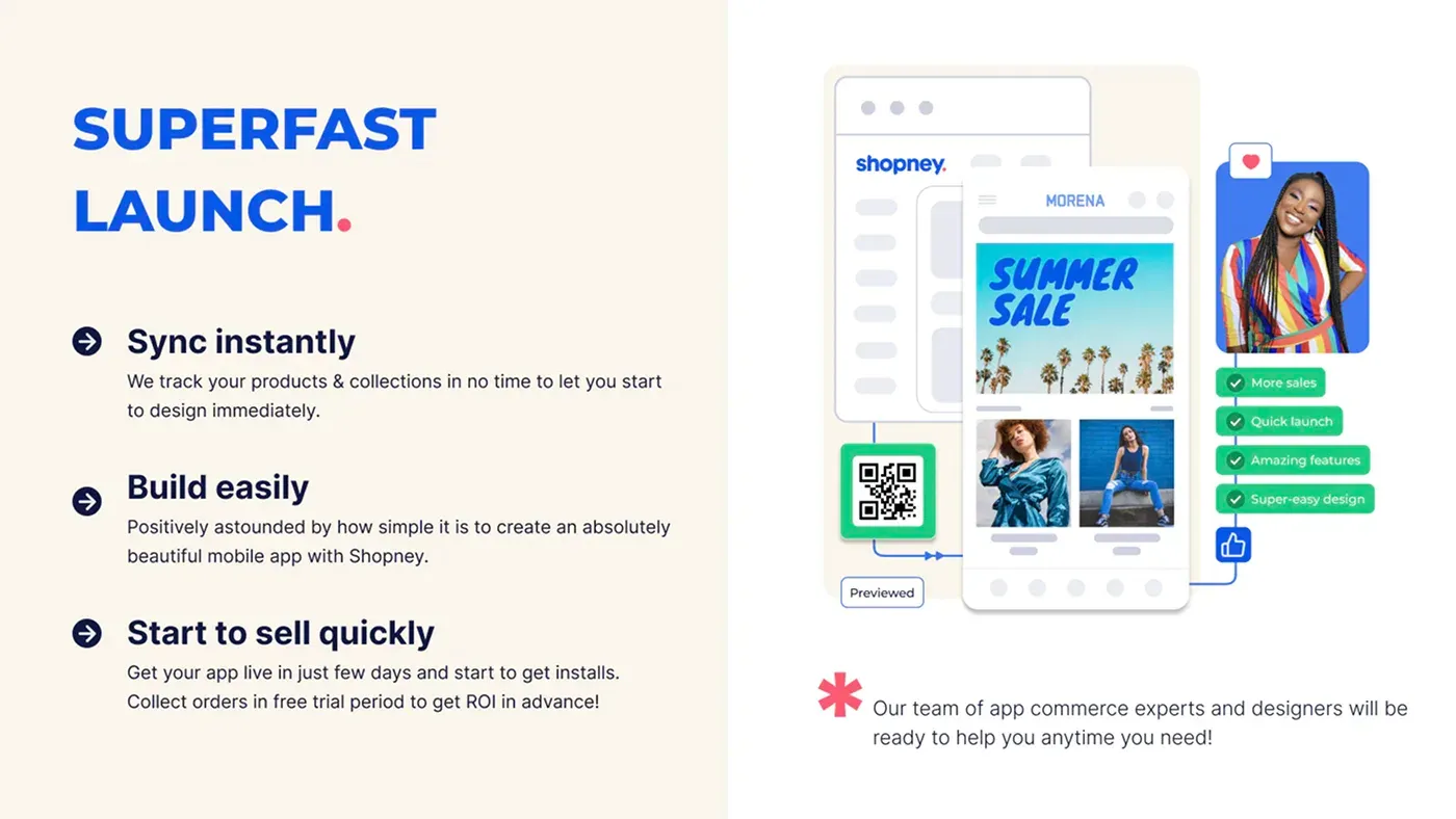 Shopney Shopify mobile app builder