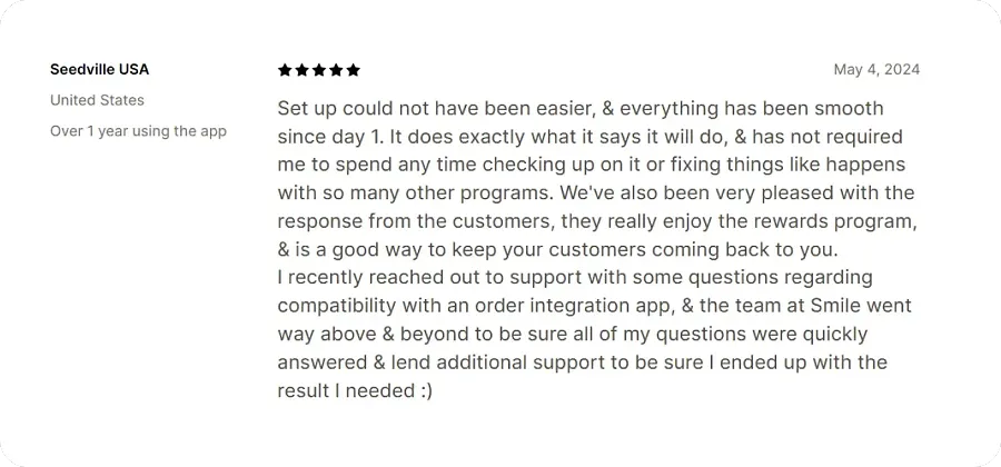 Smile review