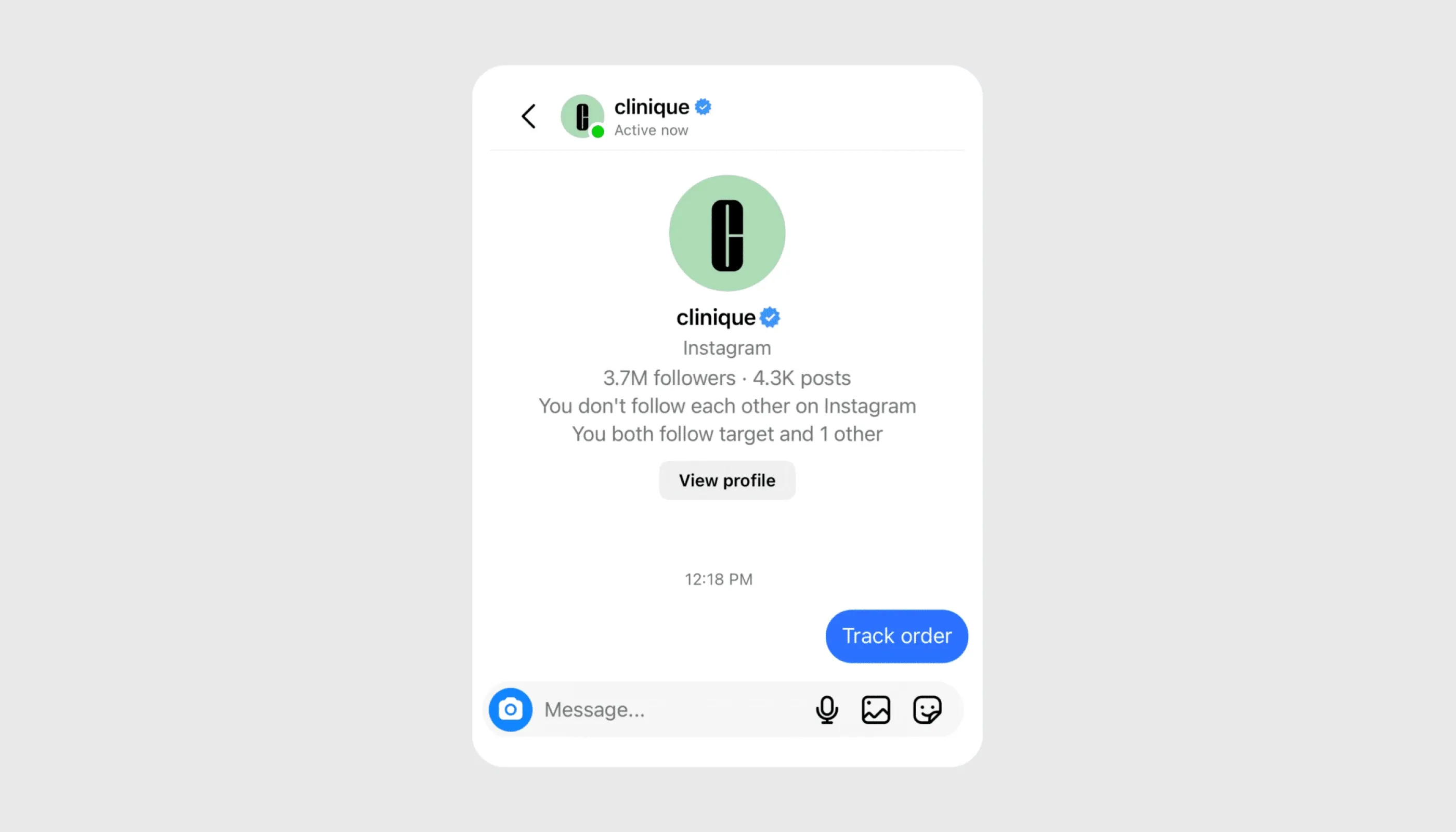 Social commerce AI chatbot example