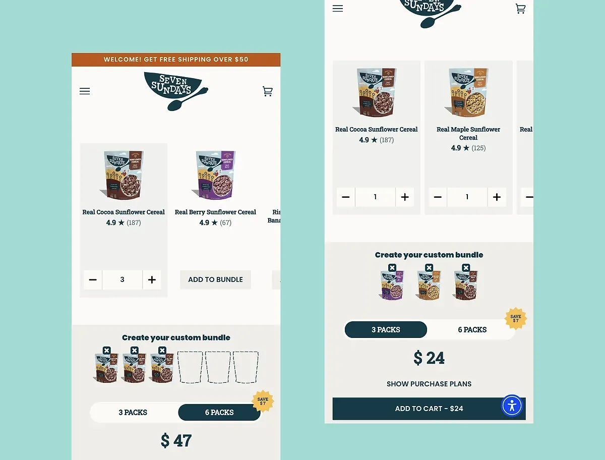 Solutions we've implemented for Seven Sundays