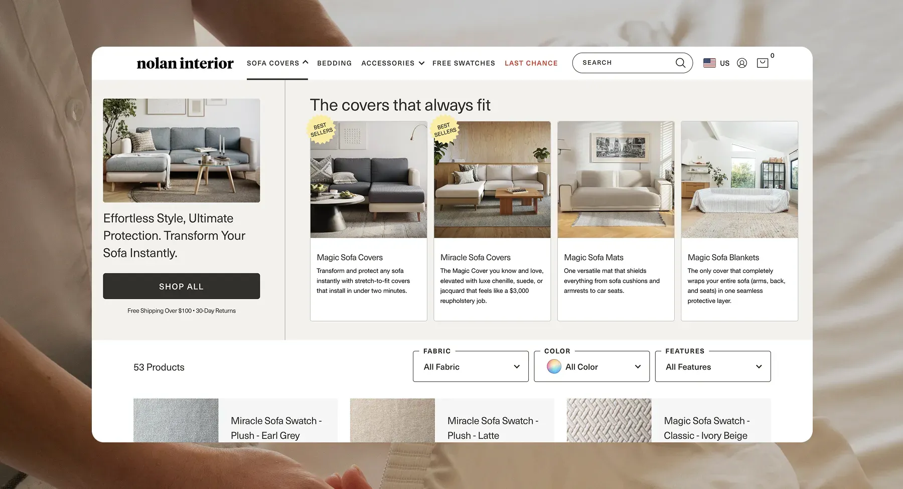 Solutions we've implemented for the Nolan Interior Shopify Plus store