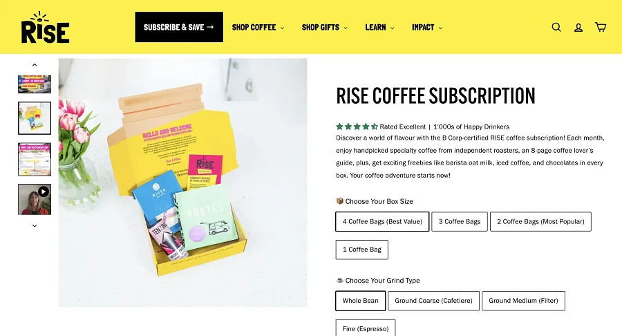 Subscription bundles example Subscription bundles example