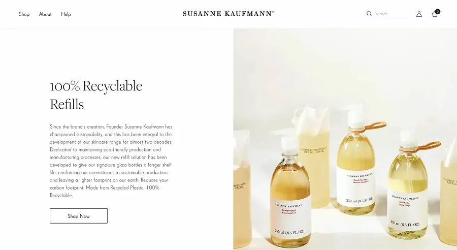 Susanne Kaufmann Shopify store