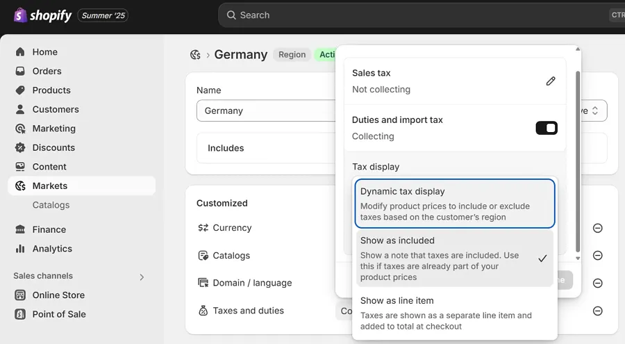 Tax and duty customization for B2B Tax and duty customization for B2B