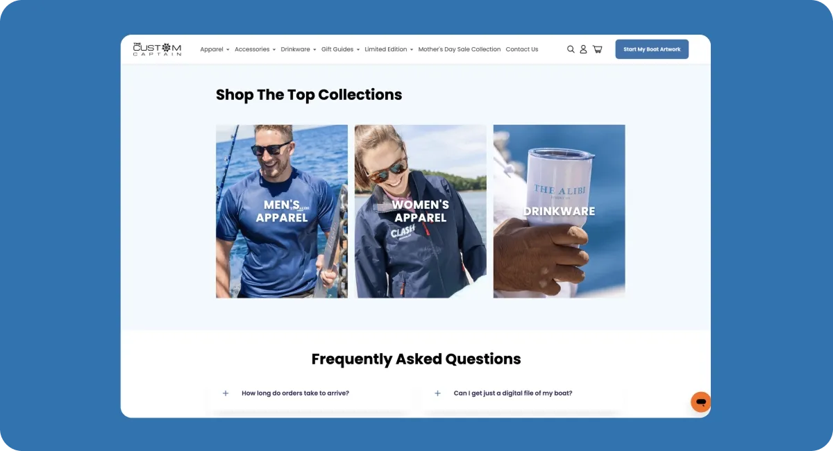 The Custom Captain's products