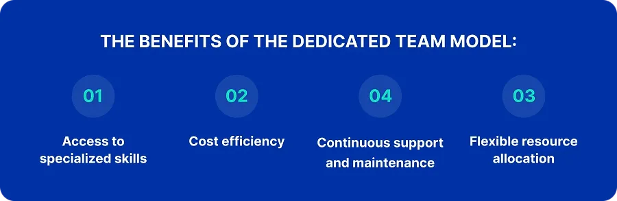 The benefits of the dedicated team model