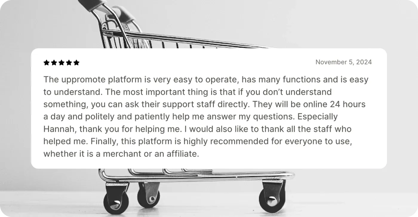 UpPromote Customer review