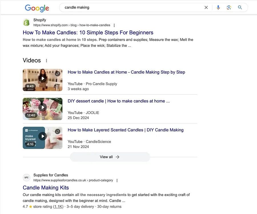 User content for Shopify SEO