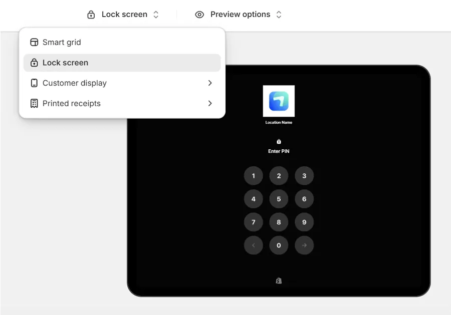 Visual editor for POS customization Visual editor for POS customization