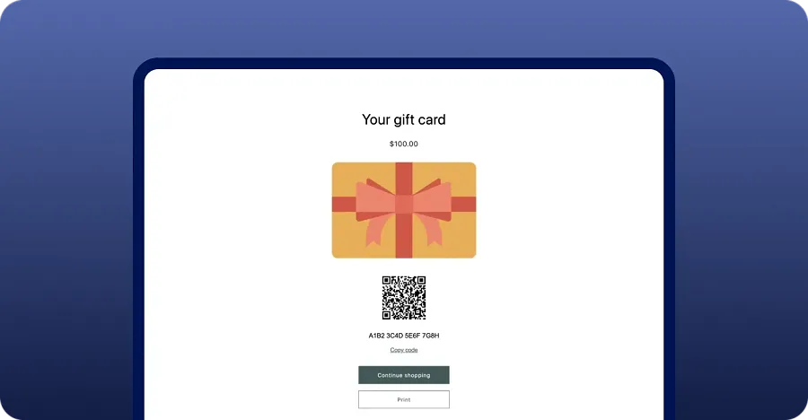 What is a gift card on Shopify?