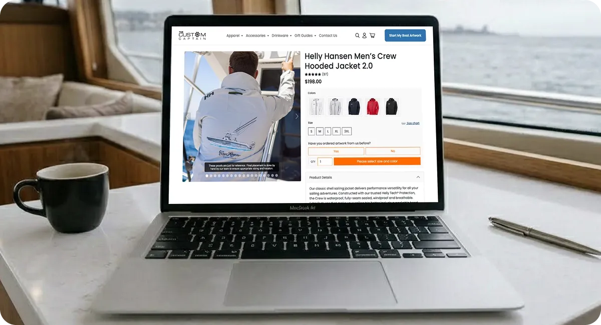 Why The Custom Captain needed DigitalSuits' Shopify services