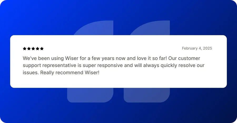 Wiser Product Recommendations review