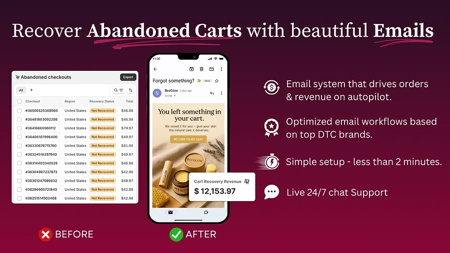 Wiz AI Shopify app for abandoned cart recovery