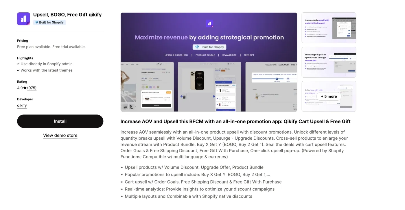 qikify - advanced upsell and discount management qikify - advanced upsell and discount management