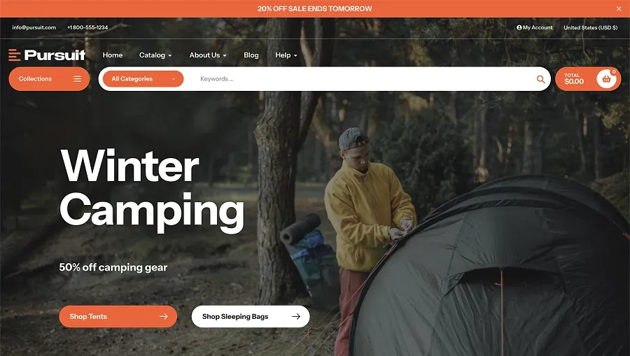 Pursuit Shopify B2B theme Pursuit Shopify B2B theme